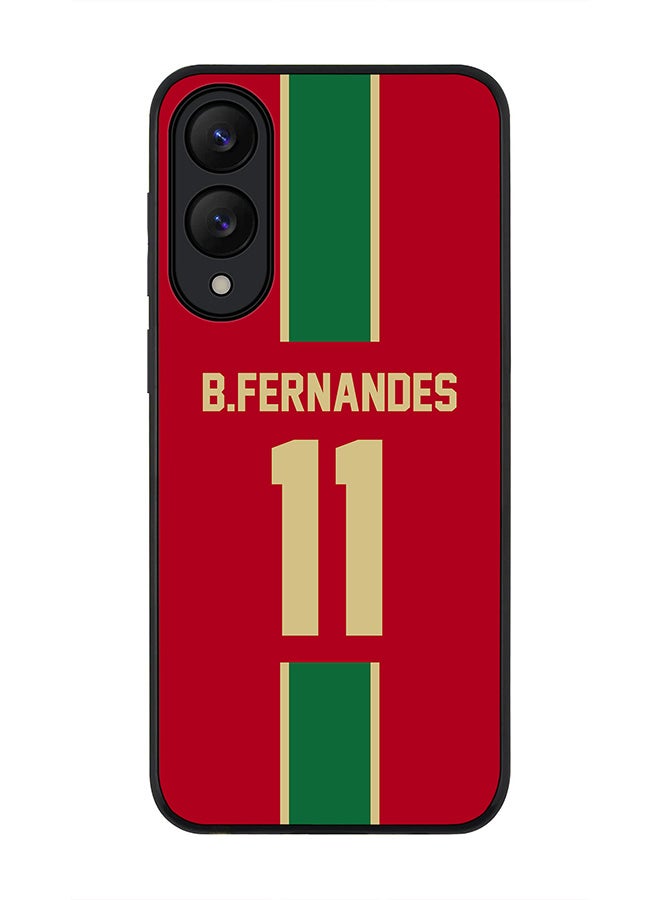 Stylizedd For Samsung Galaxy S25 Edge Case,Slim fit Camera Protection, Shockproof Thin Phone cover  - Football  Portugal, B.Fernandes