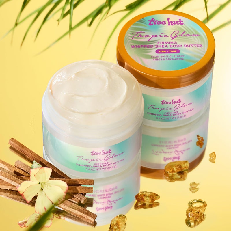 Tree Hut Tropic Glow Whipped Shea Body Butter, Long-Lasting Hydration for Soft, Smooth Skin, Lightweight Moisturizer, 8.4 fl oz - Image 5