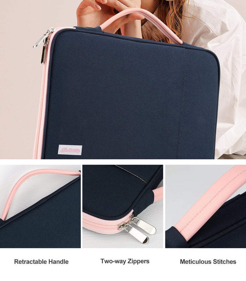 Dadanism 9-11" Tablet Sleeve Padded Carrying Case with Handle for iPad A16 11", iPad 10th Gen/Air5/4 10.9", iPad Air M4/Pro M5 11", iPad 9/8/7th Gen 10.2", Galaxy Tab A11+ 11", Remarkable 2, Indigo - Image 5