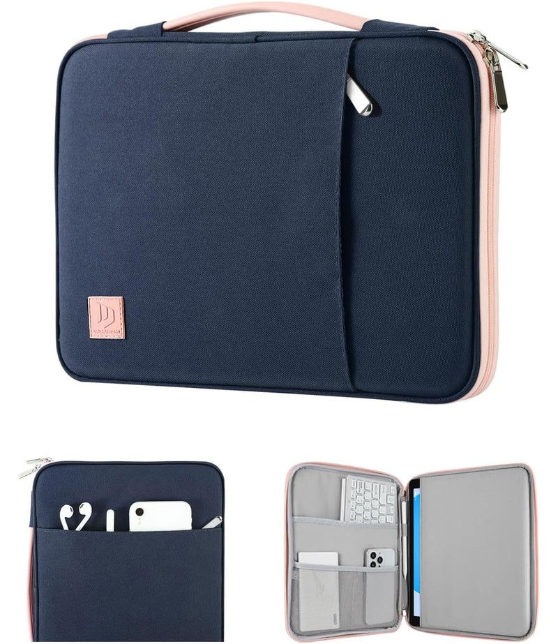 Dadanism 9-11" Tablet Sleeve Padded Carrying Case with Handle for iPad A16 11", iPad 10th Gen/Air5/4 10.9", iPad Air M4/Pro M5 11", iPad 9/8/7th Gen 10.2", Galaxy Tab A11+ 11", Remarkable 2, Indigo - Image 1