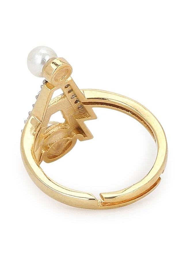 VOYLLA Voylla Gold Brass Rings  - Image 3