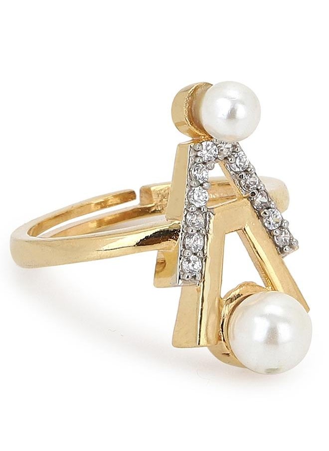 VOYLLA Voylla Gold Brass Rings  - Image 2