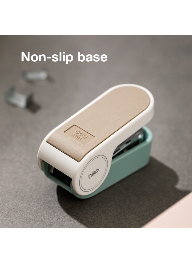 Deli EK203 - PK Mini Stapler Set, 15 Sheets Capacity, 24/6 & 26/6 Staples, Compact Portable Office & School Stapler with Non-Slip Base, Pink - Image 3