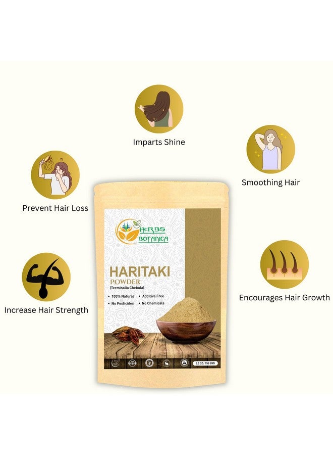 HERBS BOTANICA مسحوق هارتيكي من هيربس بوتانيكا 100% نقي وطبيعي - مسحوق تيرميناليا تشيبولا للاستخدام العشبي - عشبة تريبيلا الأيورفيدا المطحونة بشكل ناعم لصحة وجمال DIY 5.3 أونصة عبوة قابلة لإعادة الإغلاق - Image 3