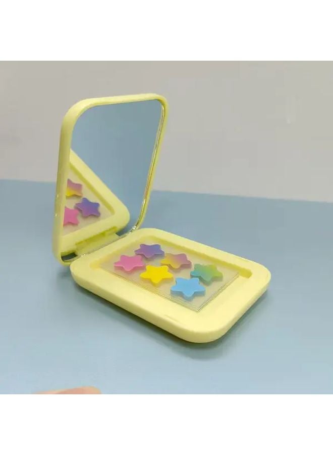 10Pcs Star Face Stickers Set With Rectangular Mirror Case For Cosplay Party - Image 3