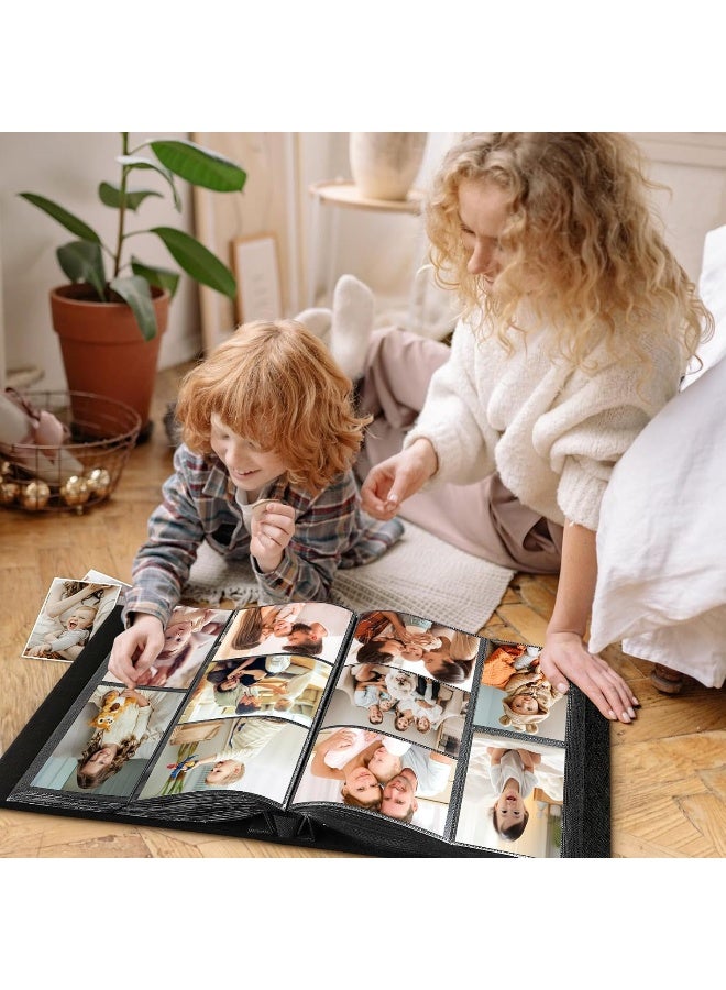 Lanpn Baby Photo Album 4x6 600 Pockets, Linen Cover Photo Book Newborn Bebe Album Memory Book with Front Window Holds 600 Horizontal and Vertical Pictures Gift for Boy Girl Baby Shower Colorful - Image 5