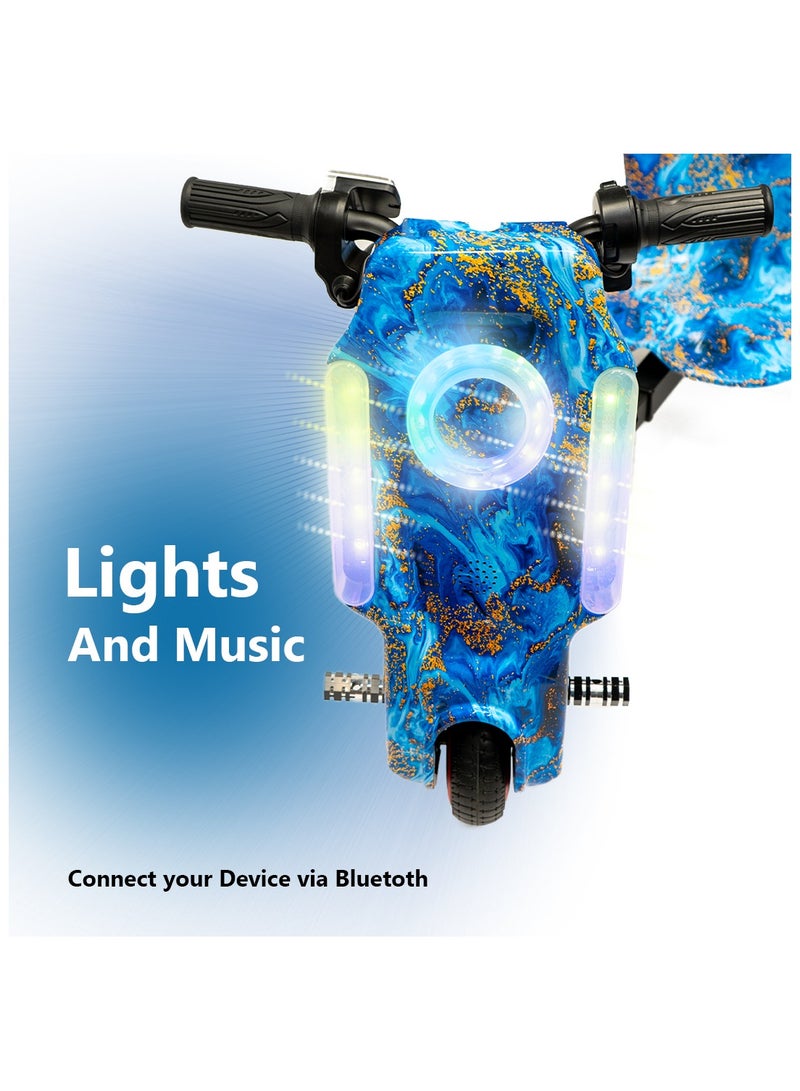 Kids’ Electric Drift Scooter 36V 350W – Three Wheels with LED Lights & Bluetooth Speaker – 4.4Ah Battery – Supports up to 100 kg - Image 3