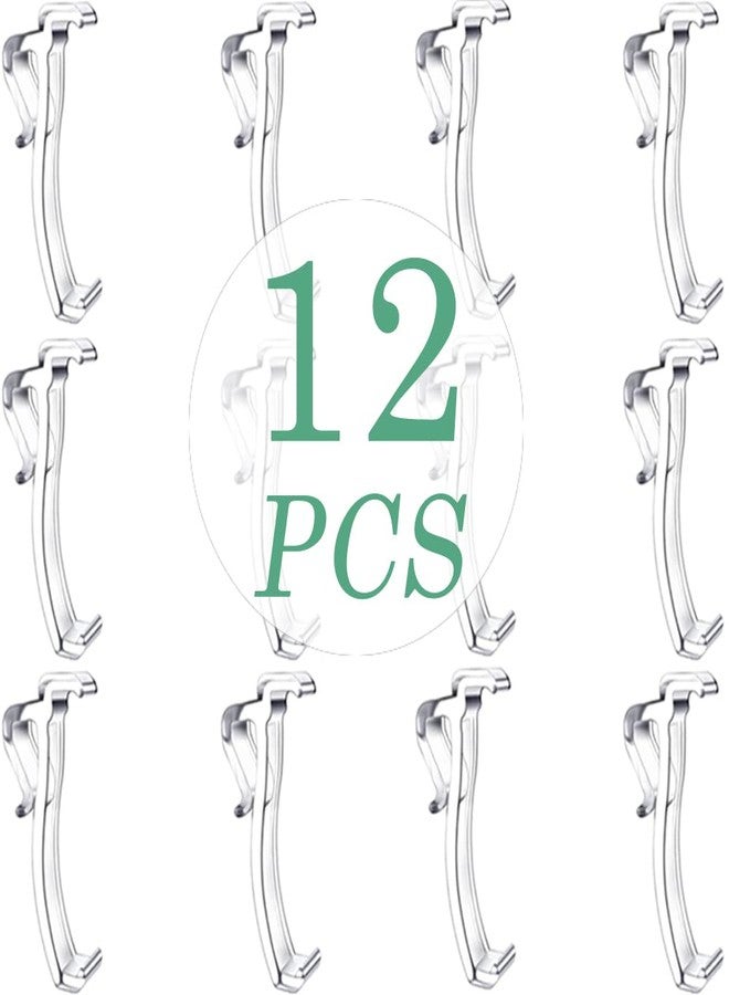 Takngjd 2.5 Inch Valance Clips, Clear Plastic Valance Clips for Blinds, Hidden Blinds Valance Clips for Horizontal Blind Valance (12 Pieces) - Image 2