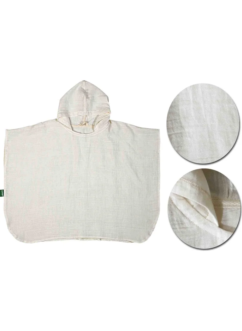 Ecowoco Muslin Poncho Hooded