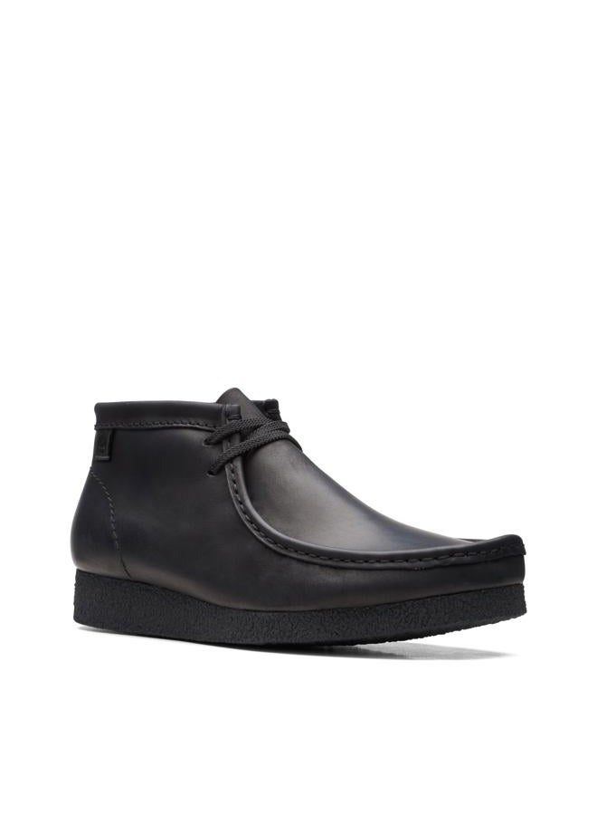 clarks Men's Shacre Chukka Boot, Black Leather, 43 EU - Image 3