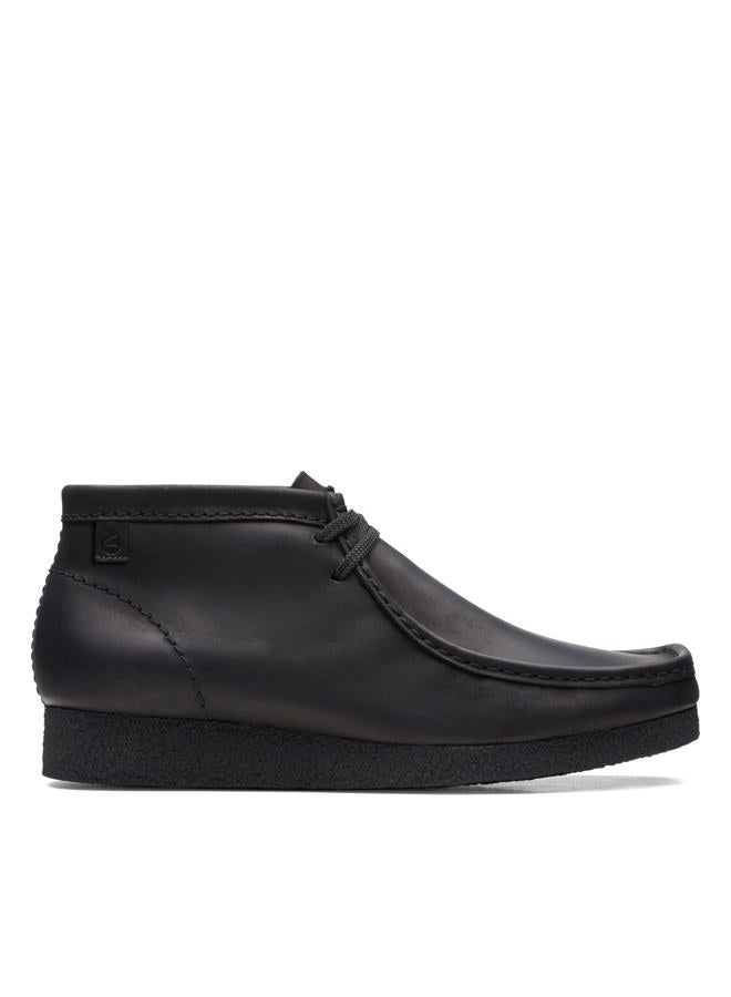 clarks Men's Shacre Chukka Boot, Black Leather, 43 EU - Image 2