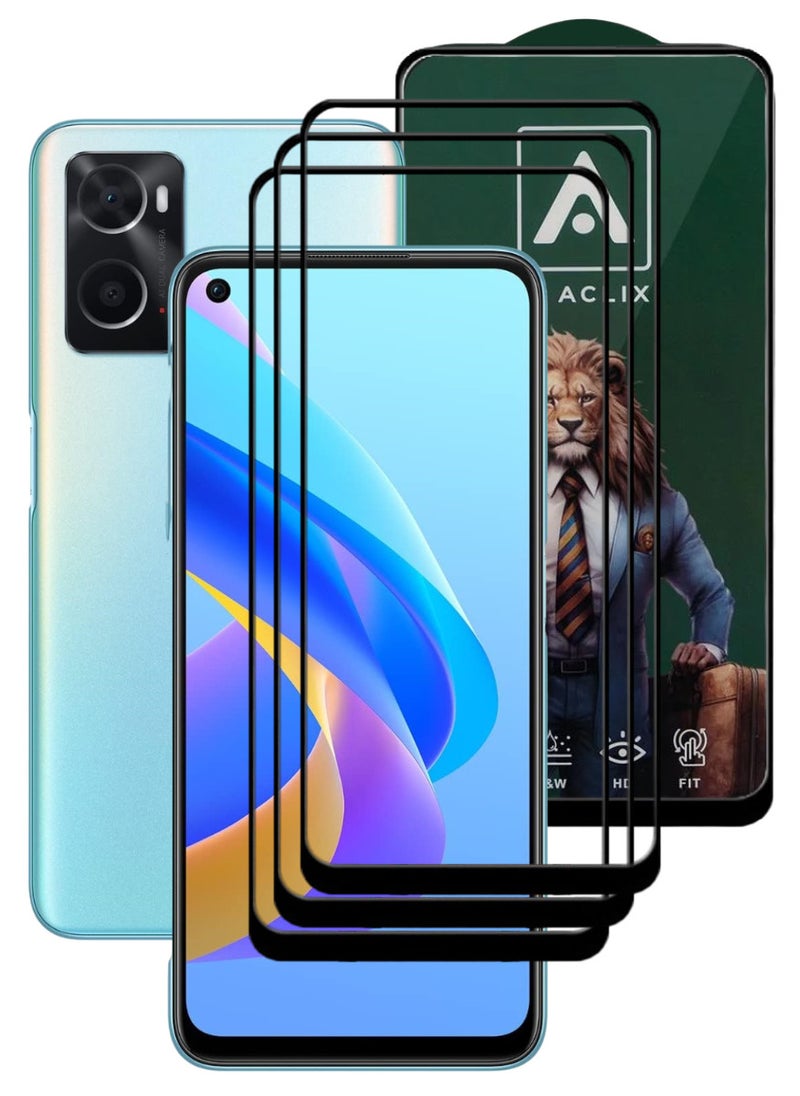 ACLIX 3 Pieces Antistatic ESD Dustproof Premium Quality High Definition Tempered Glass Screen Protector Designed For Oppo A76 - Image 1