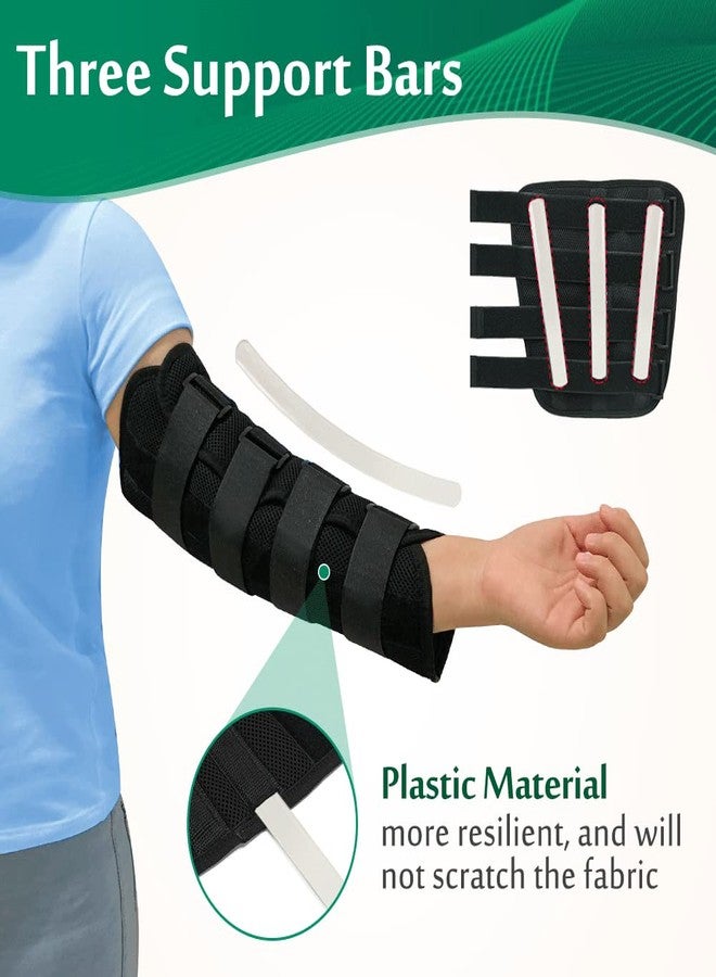 Mybow Elbow Brace, Cubital Tunnel Night Splint, Arm Immobilizer for Ulnar Nerve Entrapment, Golf Tennis Pain Relief, Adjustable Elbow Stabilizer, Nightime Support Splint for Men Women (Large) - Image 3