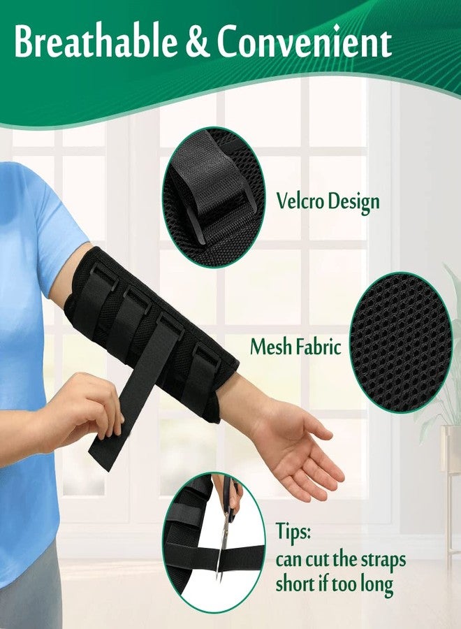 Mybow Elbow Brace, Cubital Tunnel Night Splint, Arm Immobilizer for Ulnar Nerve Entrapment, Golf Tennis Pain Relief, Adjustable Elbow Stabilizer, Nightime Support Splint for Men Women (Large) - Image 2