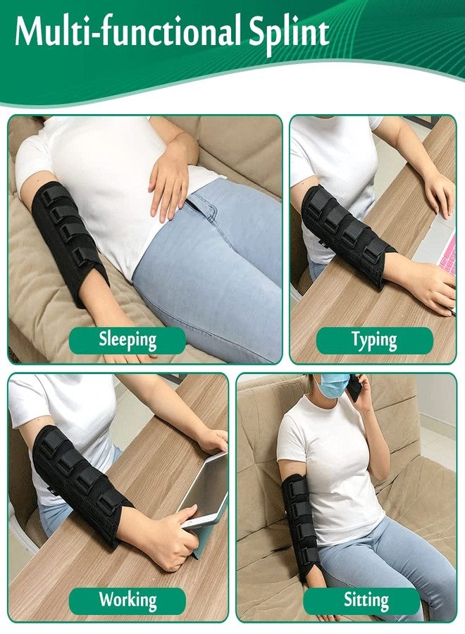 Mybow Elbow Brace, Cubital Tunnel Night Splint, Arm Immobilizer for Ulnar Nerve Entrapment, Golf Tennis Pain Relief, Adjustable Elbow Stabilizer, Nightime Support Splint for Men Women (Large) - Image 4