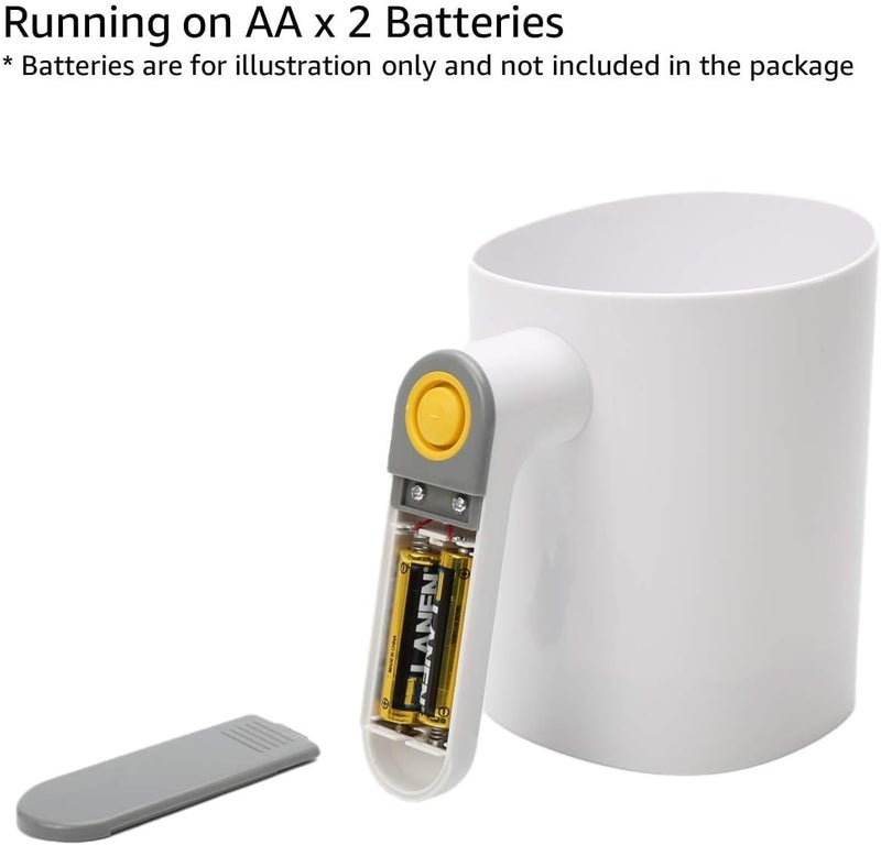 FITTO منخل دقيق يعمل بالبطارية من فيتو، منخل كهربائي محمول للخبز بسعة 4 أكواب، شبكة من الفولاذ المقاوم للصدأ، مقبض مريح للمنخل السريع والسهلة - Image 4