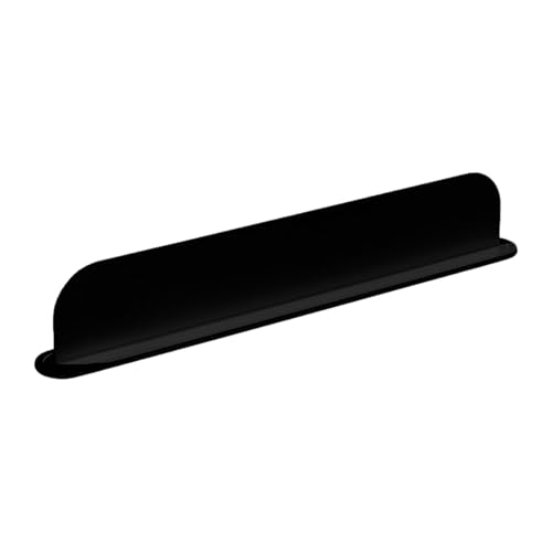 ATORSE Silicone Sink Splash Guard for Bathroom Accessory Lightweight 19.3x2x3.3inch Black - Image 1