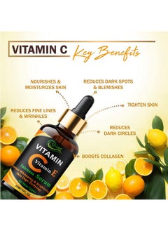 Quat Combo Pack Vitamin C With E Face Serum With Vitamin C Face Gel For All Skin Types  - Image 3