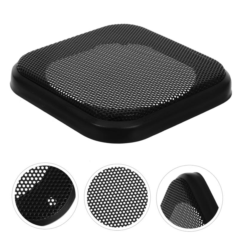 Black Car Speaker Grill Cover Mesh Design Easy Installation Audio Aesthetic Protector - Image 4