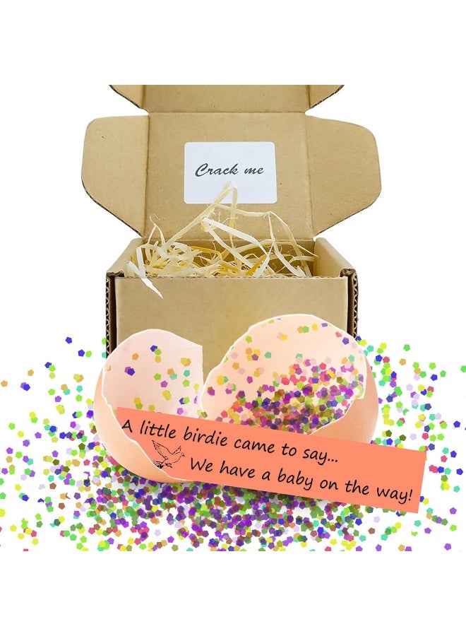 1DFAUL DINGSEN Egg Pregnancy Announcement, Pregnancy Reveal, Funny Baby Announcement Ideas, Surprise Eggs Perfect for grandparents Future Dad, or Friends - Image 1