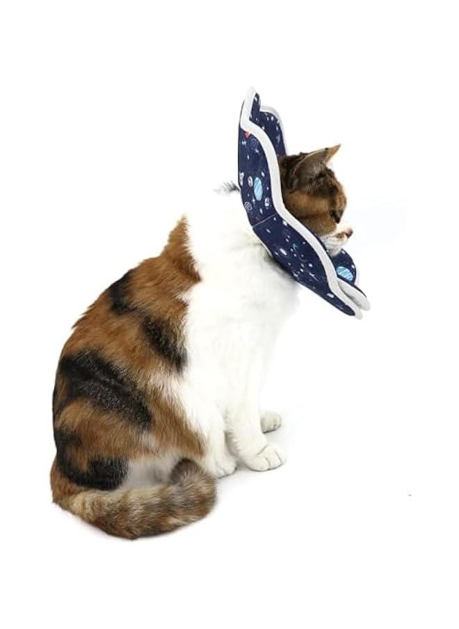 HOOKOR - Soft Cat Cone, Adjustable Cat Recovery Collar after Surgery to Prevent Licking Wound, Protective Cat Neck Cone, Comfortable Pet Elizabethan Collar for Cats Kittens and Puppies, XS (82-01) - Image 1