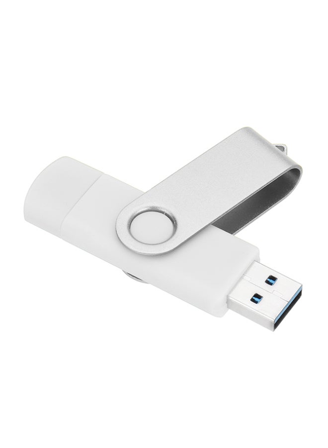 USB Flash Drive 087615 White/Silver - Image 1