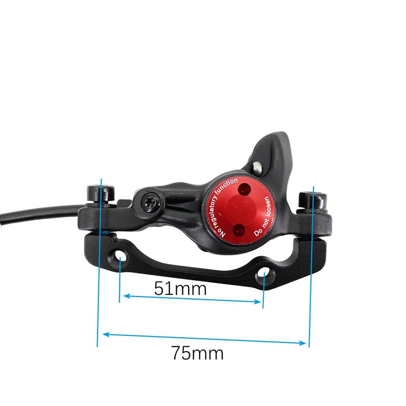 DJC Components Djc Hydraulic Brake 2 Pistons Caliper Mtb Left Front Right Rear Oil Brake Hb875 Double Pistons,A Pair Golden - Image 5