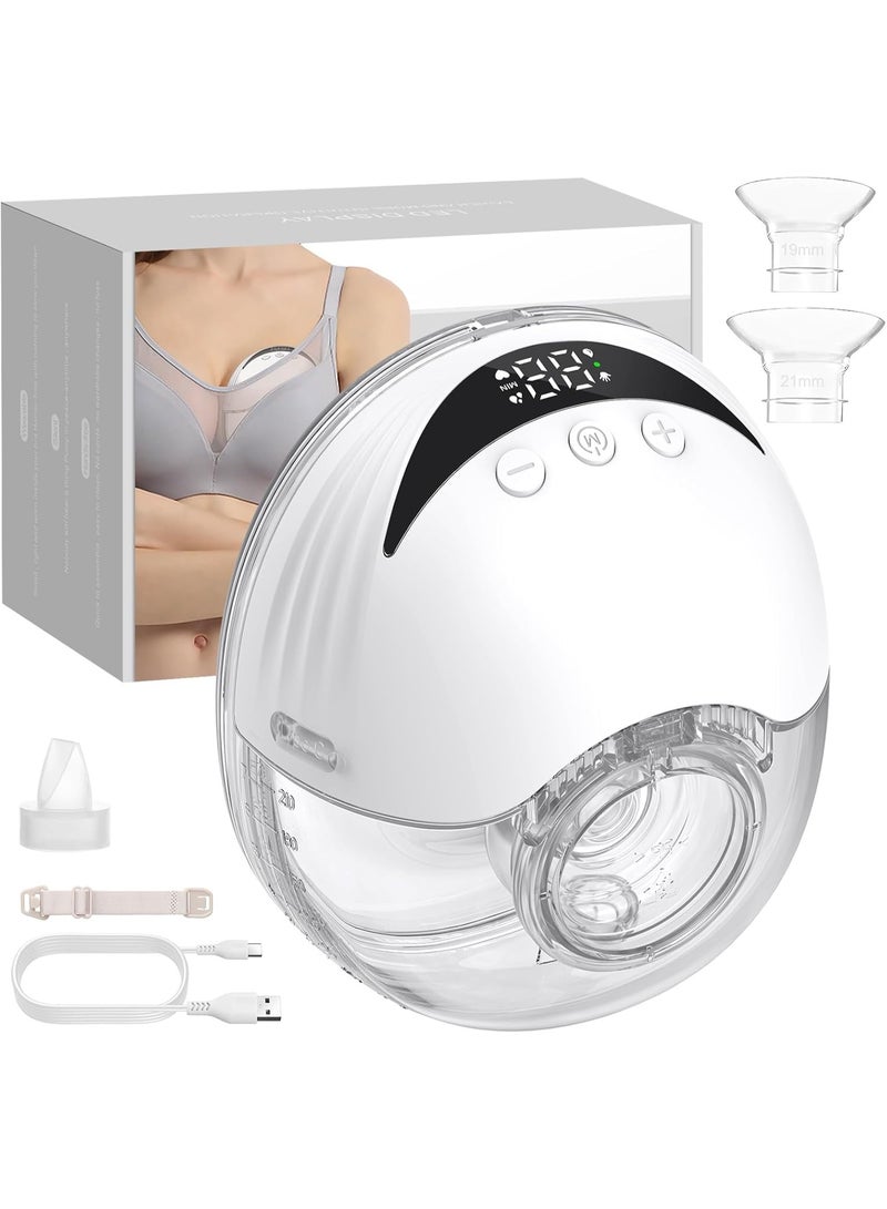 Wearable Electric Breast Pump Hands-Free & Cordless | Silent Rechargeable Milk Extractor | 210 ml Capacity Anti-Reflux Portable Pump for Breastfeeding Moms - Image 1