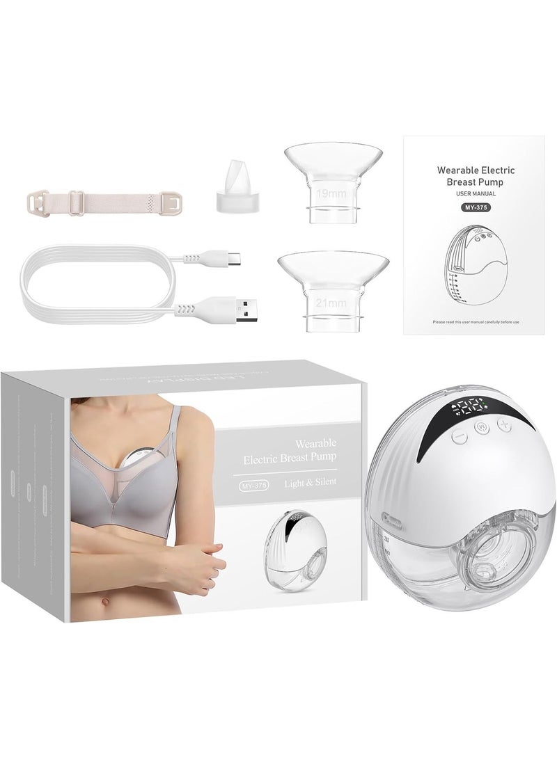 Wearable Electric Breast Pump Hands-Free & Cordless | Silent Rechargeable Milk Extractor | 210 ml Capacity Anti-Reflux Portable Pump for Breastfeeding Moms - Image 3