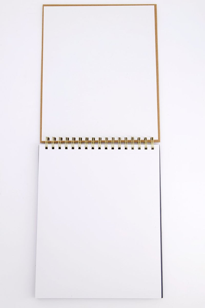 VOTUM Personalized Sketchbook, Brown and Navy - Image 2
