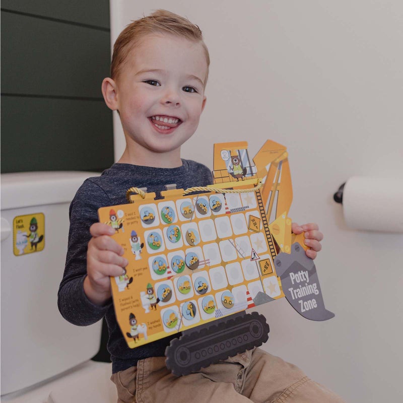 Putska Potty Training Chart with 35 Stickers, 3 Reminder Stickers and Crown for Toddlers Boys and Girls - Potty Training Rewards for Kids - Tractor - Image 2