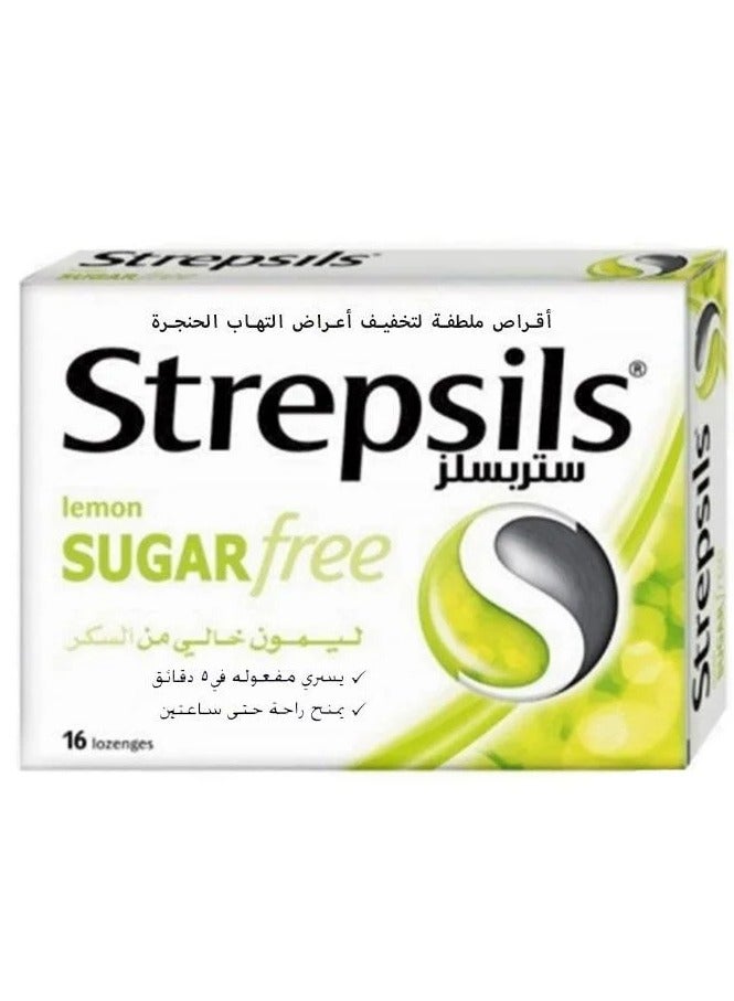 Strepsils Lemon Soothing Tablets for Sore Throat Symptoms - 16 Tablets