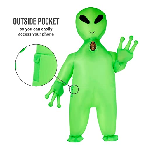 Morph Inflatable Alien Costume Adult, Blow Up Alien Outfit for Men, One Size - Image 3