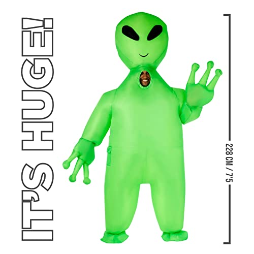 Morph Inflatable Alien Costume Adult, Blow Up Alien Outfit for Men, One Size - Image 4