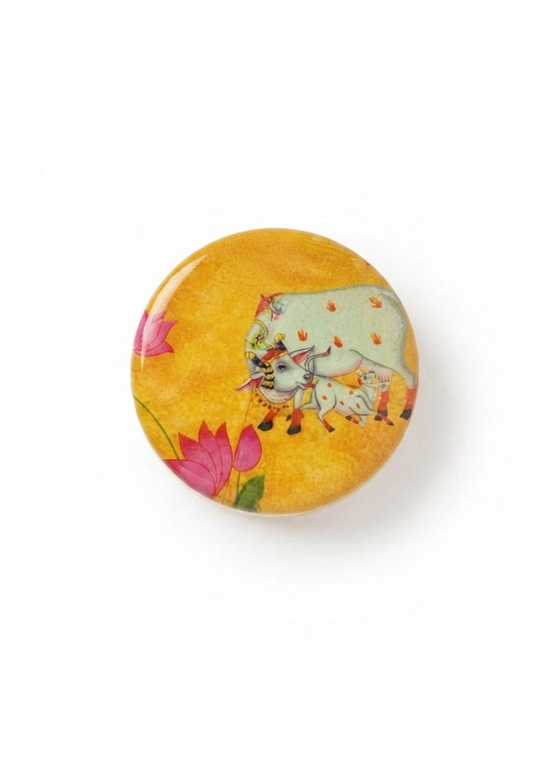 Sindoor Box Cow Design Pooja Haldi ,Kumkum Box-Return Gift - Image 1