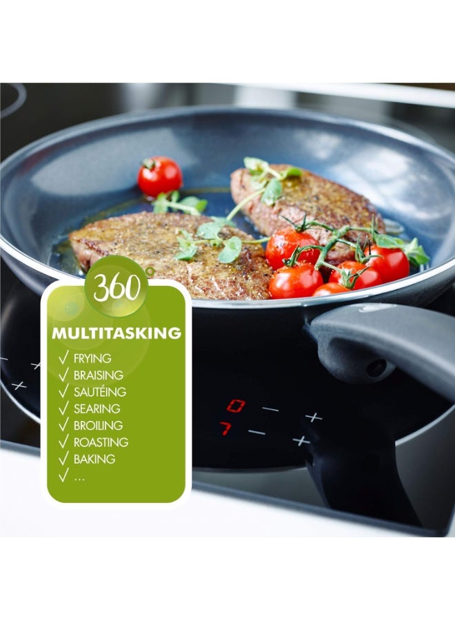 GreenPan Cambridge Healthy Ceramic Nonstick Induction Aluminum Open Frying pan - Black (28 CM) 3.6L - Image 3