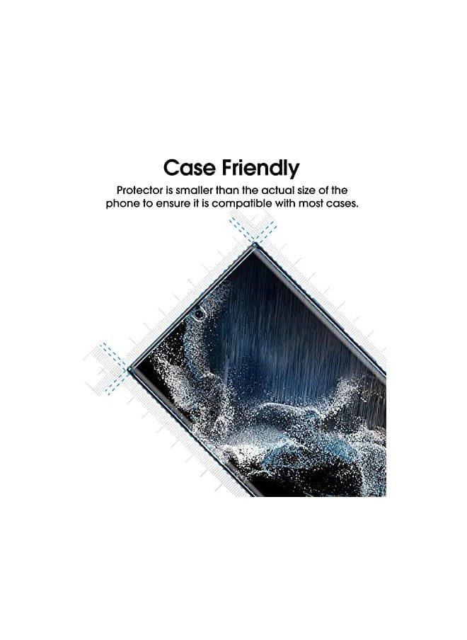 Amfilm - (2 Pack) amFilm Elastic Skin Screen Protector for Samsung Galaxy S22 Ultra 5G 6.8 inch, Fingerprint ID Compatible, with Easy Installation Alignment Tool and Video, HD Clear, TPU Film Full Coverage - Image 1