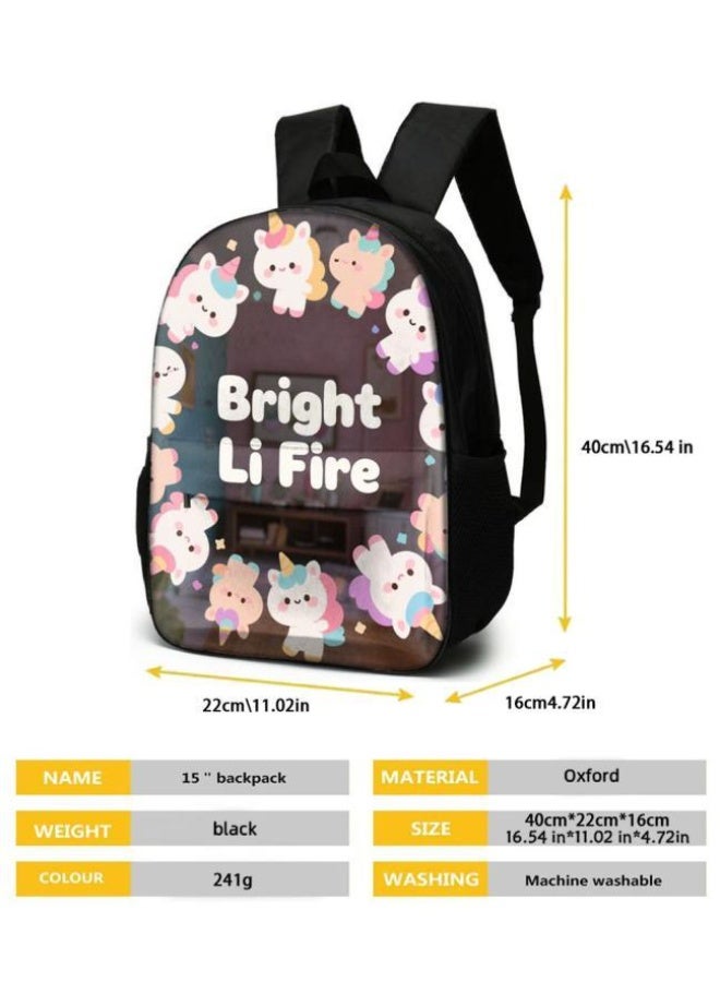 واضح من النار حقيبة كرتونية من ثلاث قطع، يسهل التعامل معها في مناسبات مختلفة (متوفرة للطلاب والأطفال والأصدقاء في النزهايات وتسلق الجبال والتعليم المدرسي وما إلى ذلك) | الكتفين + حقائب اليد + حقائب القرطاسية | موسم العودة إلى المدرسة / هدايا المهرجان - 59 - Image 5