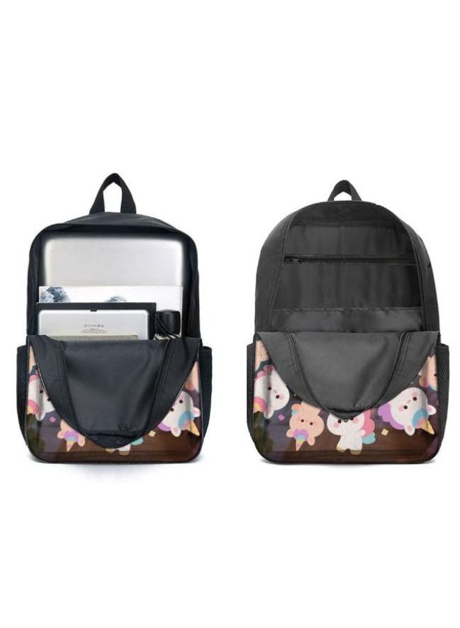 واضح من النار حقيبة كرتونية من ثلاث قطع، يسهل التعامل معها في مناسبات مختلفة (متوفرة للطلاب والأطفال والأصدقاء في النزهايات وتسلق الجبال والتعليم المدرسي وما إلى ذلك) | الكتفين + حقائب اليد + حقائب القرطاسية | موسم العودة إلى المدرسة / هدايا المهرجان - 59 - Image 4