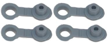 CocoStraw 4 Pack Center Hole Gasket With Plug For Straw Lid Sip Replacement Rubber Grommet Seal Rambler Tumbler 30 Oz Ounce Gray Seal