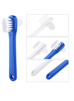 Patelai 6 Pack Denture Cleaning Brush Dual Head Portable Denture Brushes T-Shaped Denture Toothbrush False Teeth Brushes Small Hard Toothbrush for Denture Care Denture Cleaner Clear Braces Mouth Guard  - Image 3