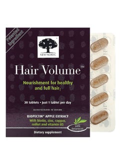 New Nordic New Nordic, Hair Volume with Botanicals, 30 Tablets  - Image 1
