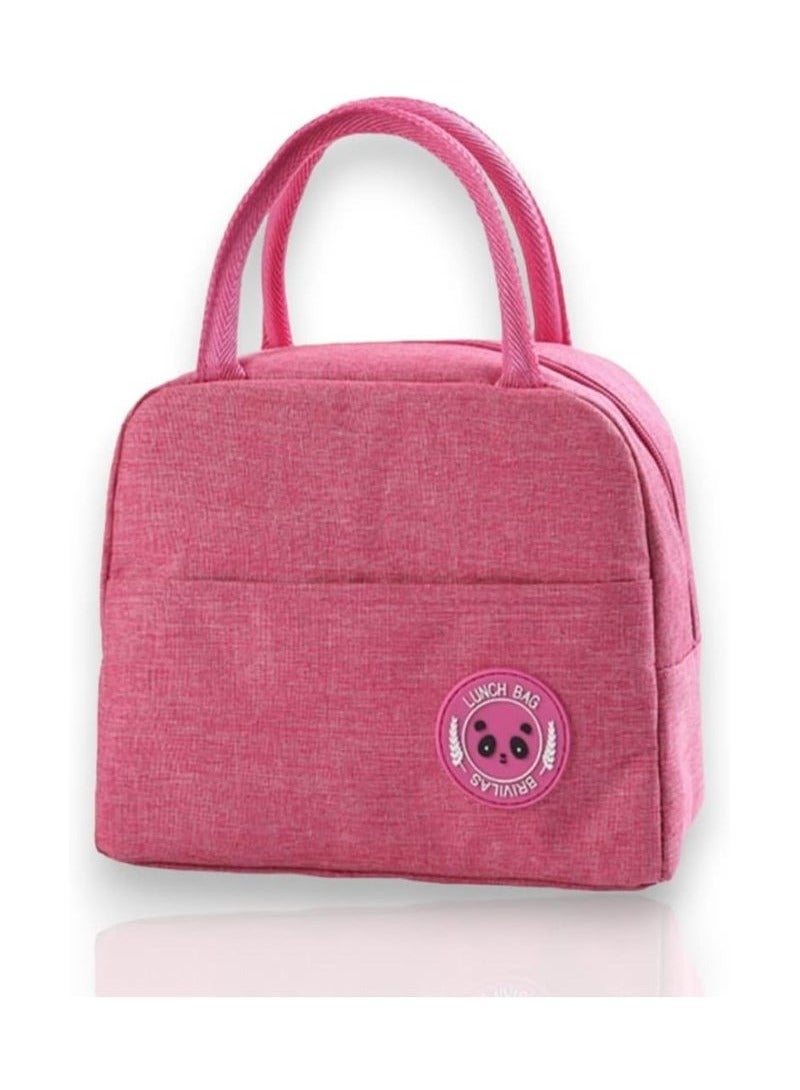 Portable Foldable Bag for Hot and Cold Food and Drinks - Thermal Bag (Pink) - Image 1