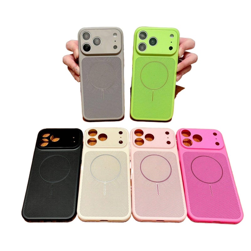PC MagSafe Case for iPhone 13 with Drop Protection and Strong Magnetic plus Shockproof plus Full Coverage plus Heat Dissipation in Red - ModaStar - Image 3