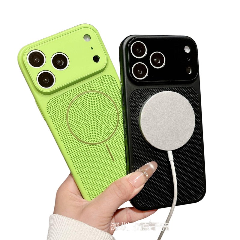 PC MagSafe Case for iPhone 13 with Drop Protection and Strong Magnetic plus Shockproof plus Full Coverage plus Heat Dissipation in Red - ModaStar - Image 2