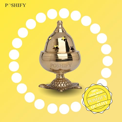 POSHIFY Goblet Diya with Kachua Base - Luxury Handcrafted Brass Puja Diya for Spiritual Growth, Meditation & Traditional Indian Decor - Image 5