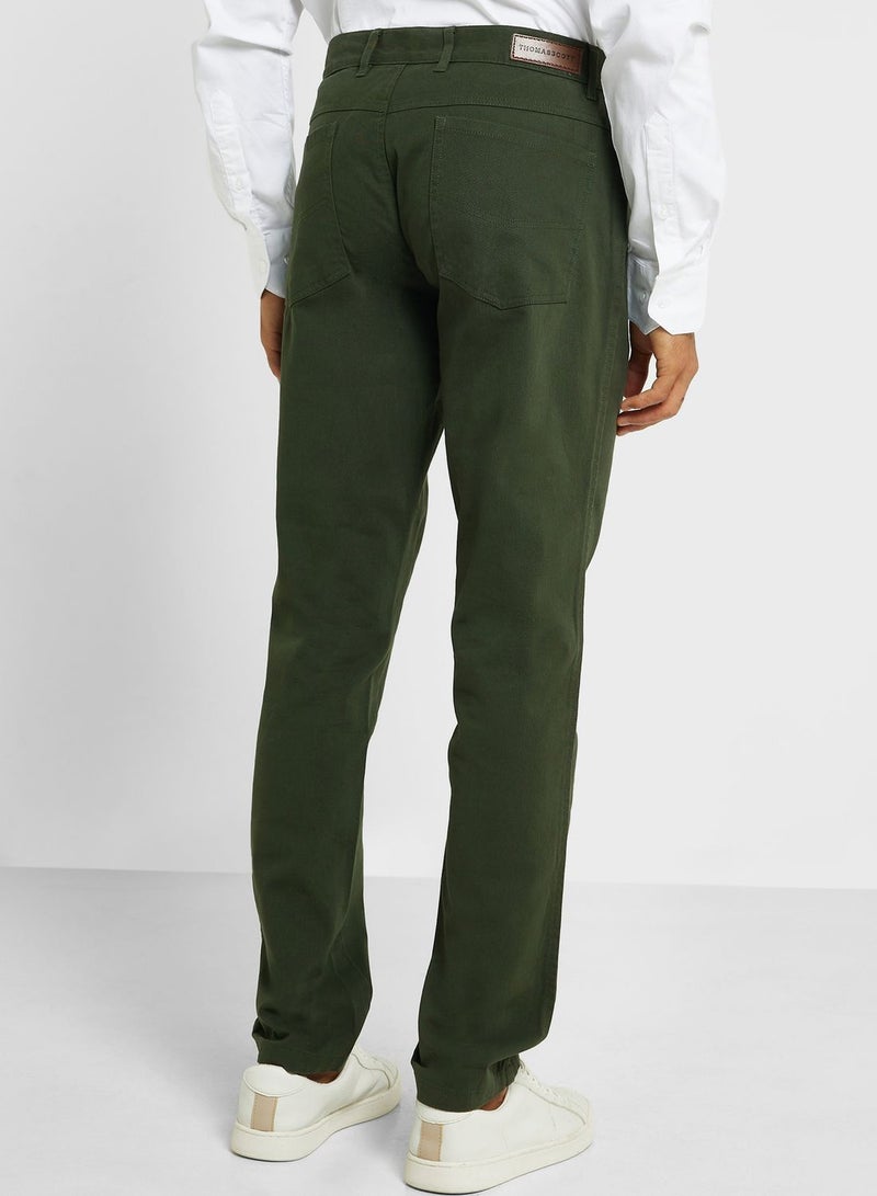 Thomas Scott Men Mid-Rise Slim Fit Shorts