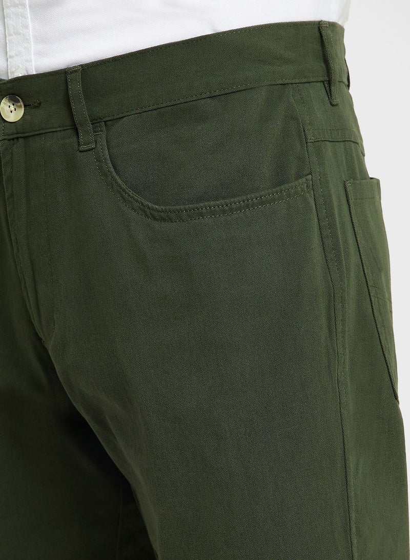 Thomas Scott Men Mid-Rise Slim Fit Shorts