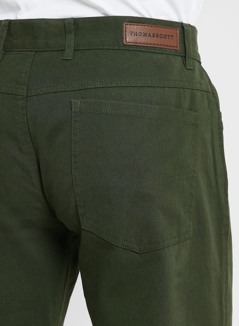 Thomas Scott Men Mid-Rise Slim Fit Shorts