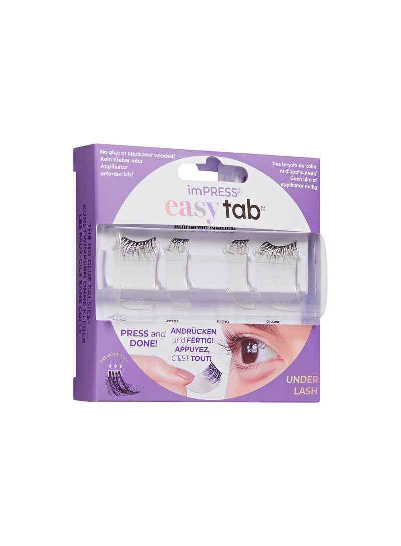 Kiss Impress Press-on Falsies Easy Tab Lashes Authentic Natural ILT02C - Image 2